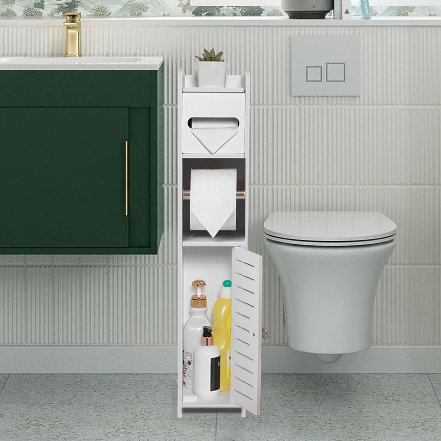 AOJEZOR Bathroom Storage Cabinet,Small Bathroom Storage Cabinet