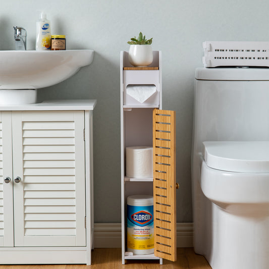 Bamboo Toilet Paper Storage