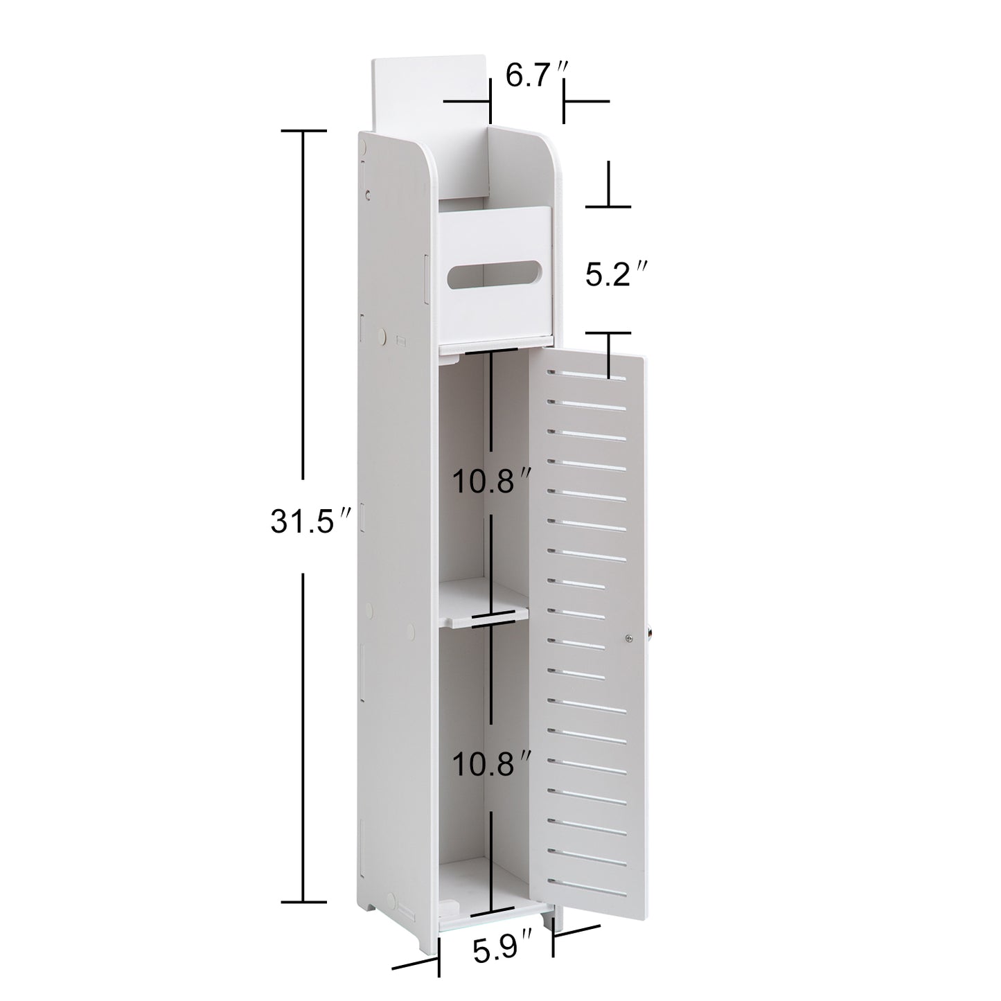 AOJEZOR Bathroom Storage, Toilet Paper Stand Beside Storage Fit for Half Bathroom, Next to Toilet Storage, for Small Spaces