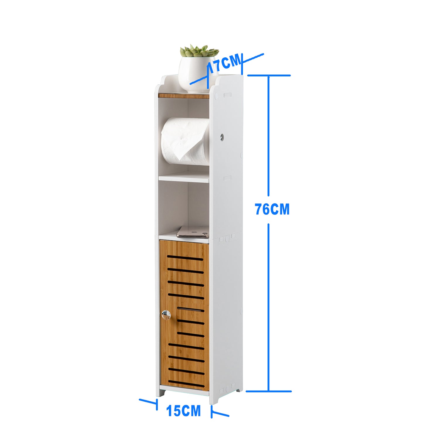 Bamboo Toilet Paper Storage